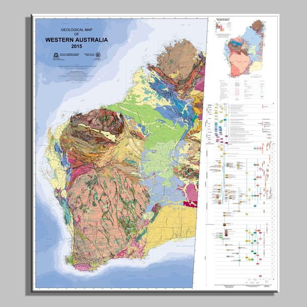 Geological map of Western Australia, 1:2 500 000, 13th edition, 1998
