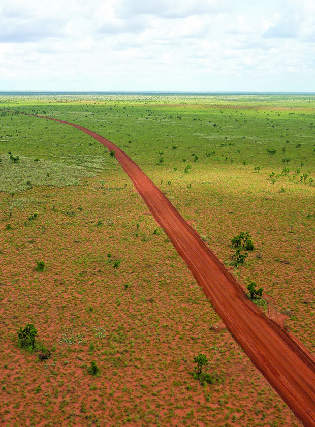 Upgraded road to an exploration well in the Canning Basin (Photo courtesy of New Standard Energy)