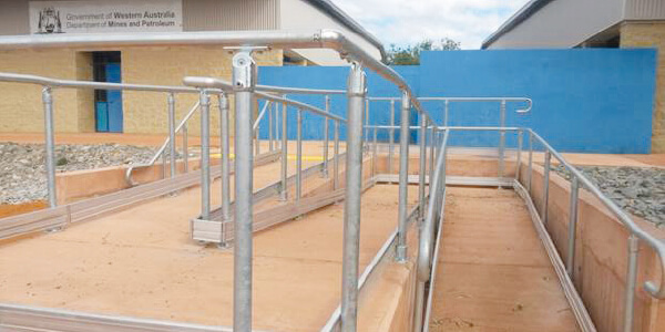 Access ramp at DMP’s Kalgoorlie office.